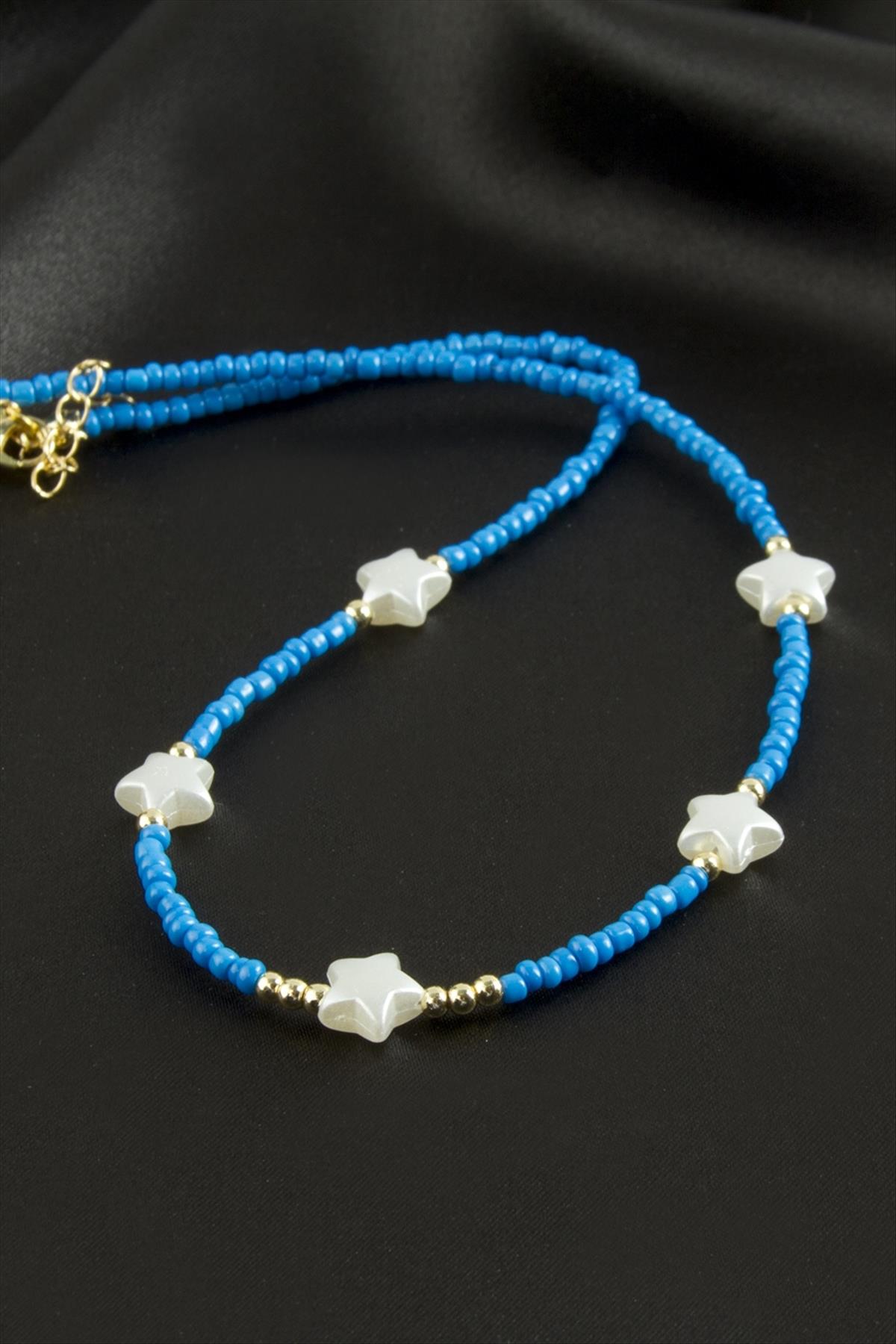 Yıldız İnci Kum Boncuk Kolye