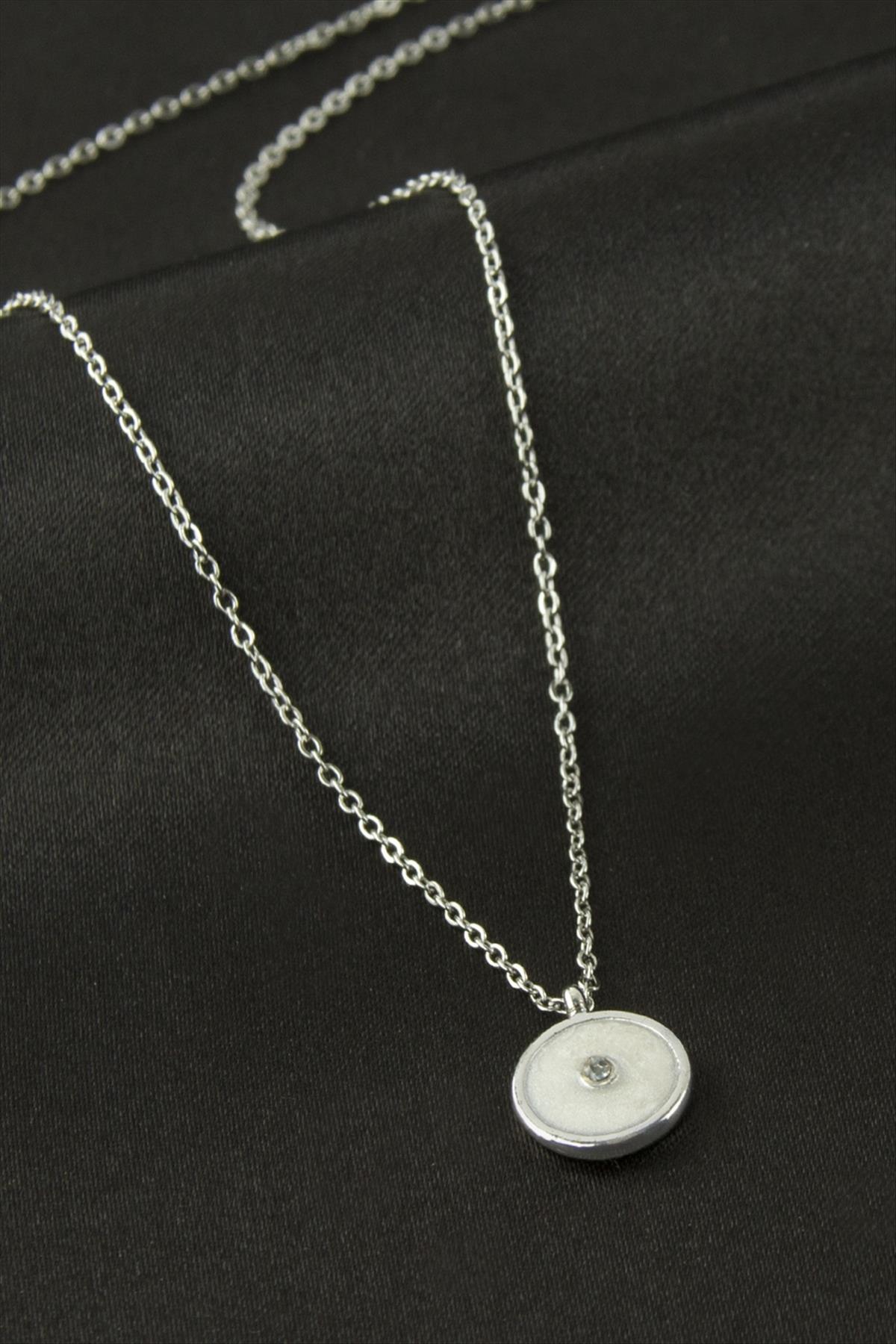 Yuvarlak Mineli Kolye