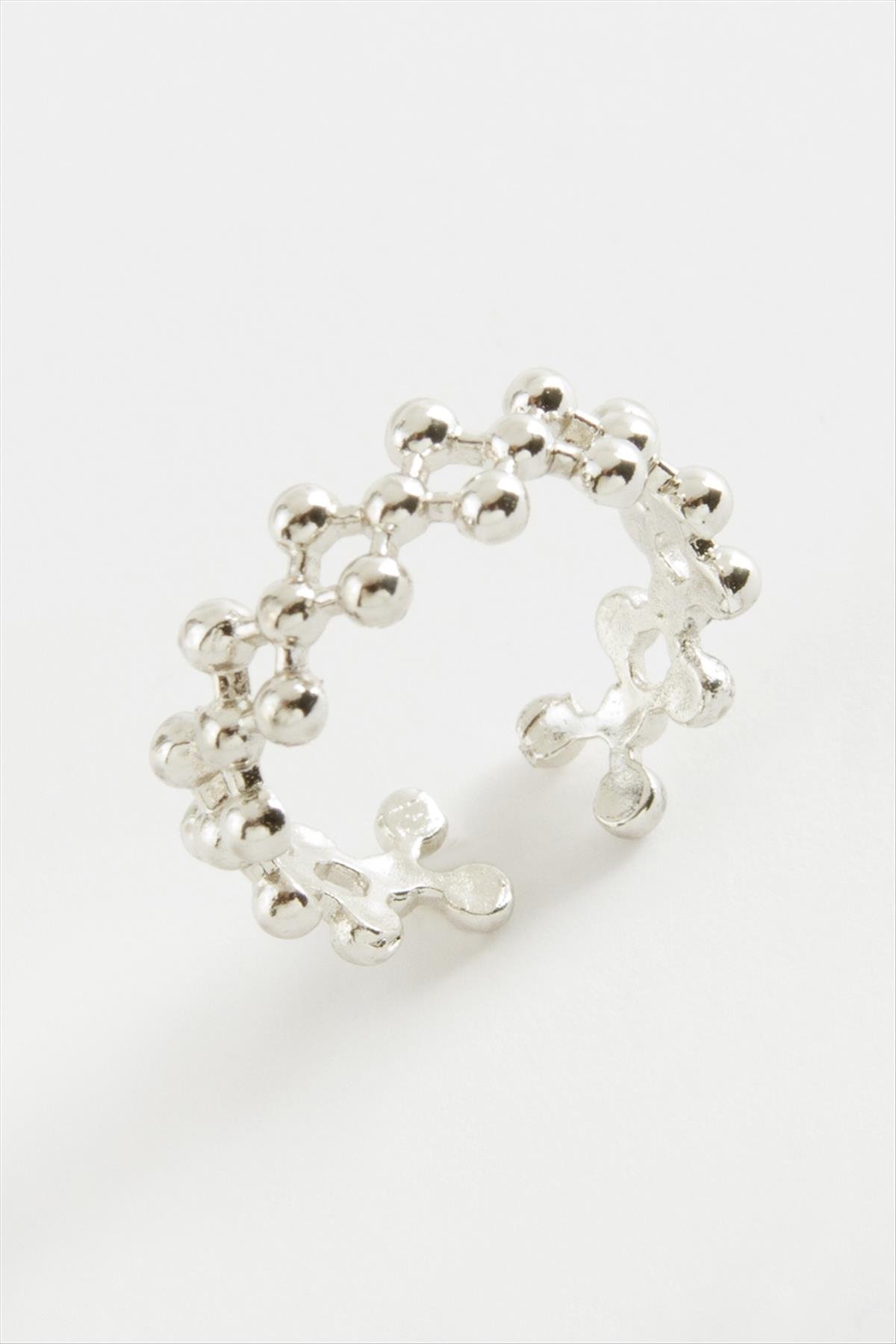 Zikzak Top Metal Yüzük