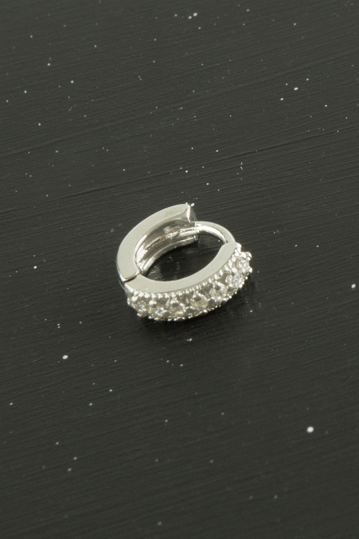 Zirkon Taşlı Çelik Kulak Burun Piercing 1 Adet