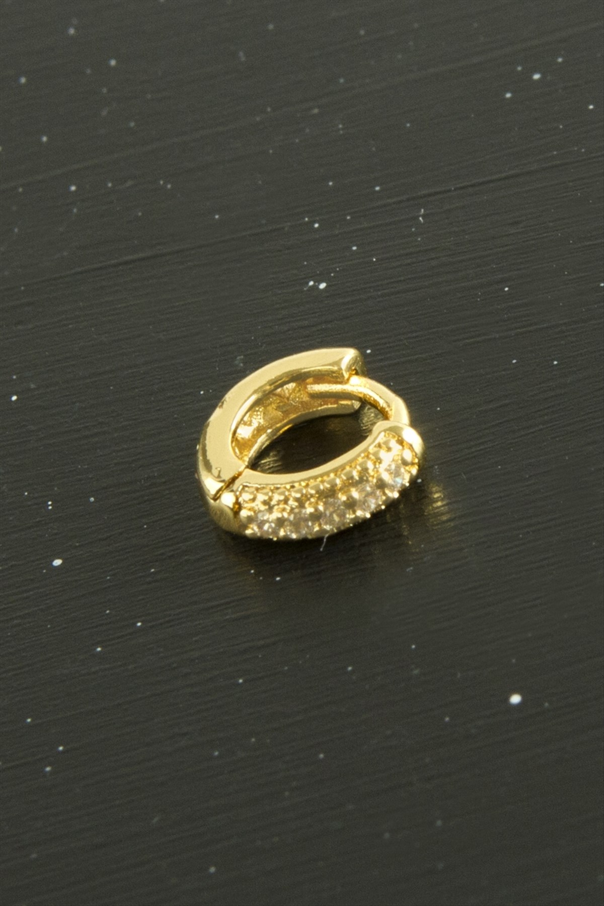 Zirkon Taşlı Lüks Çelik Kulak Burun Piercing 1 Adet
