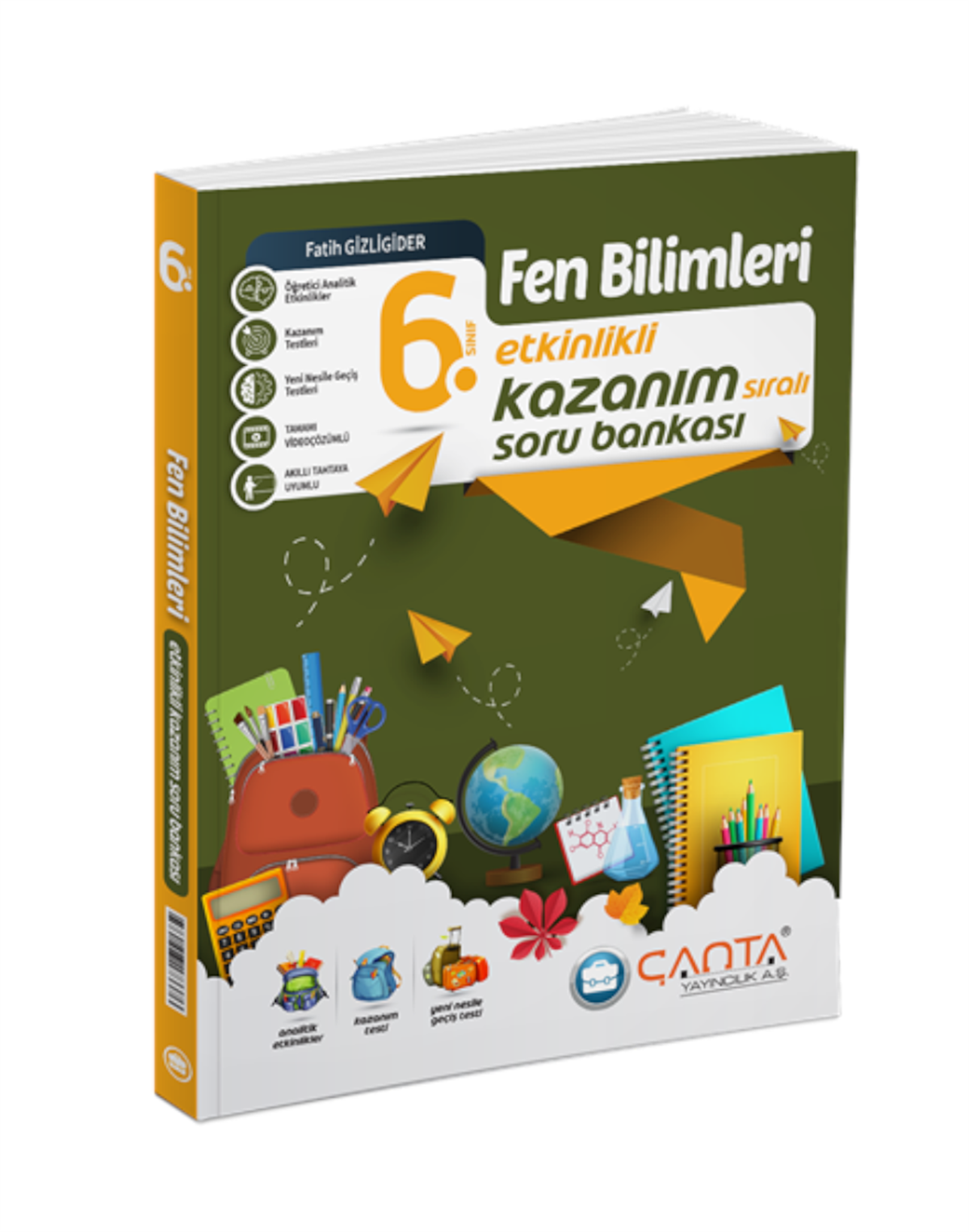 6.Sınıf Fen Bilimleri Etkinlikli Kazanım Soru Bankası 2024