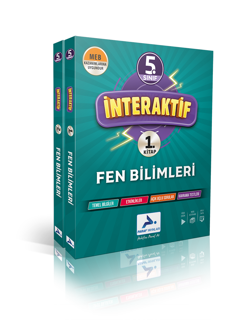 Paraf 5.Sınıf İnteraktif Fen Bilimleri Çalışma Kitabı