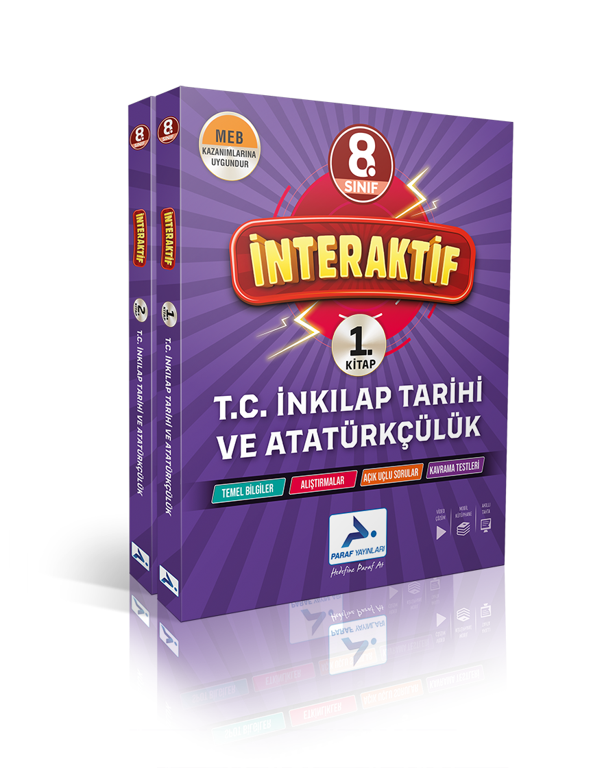 Paraf 8.Sınıf İnteraktif İnkilap Tarihi ve Atatürkçülük Çalışma Kitabı