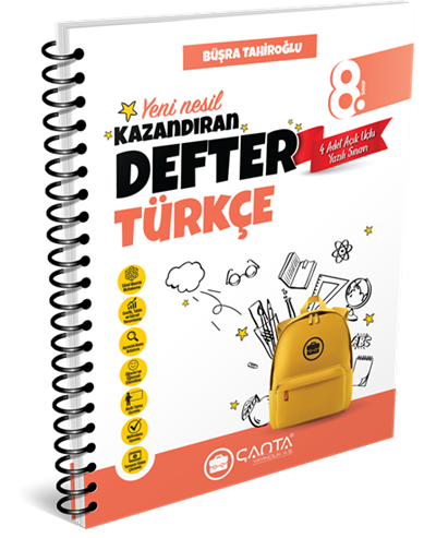 8.Sınıf Türkçe Okula Yardımcı Kazandıran Defter  2024