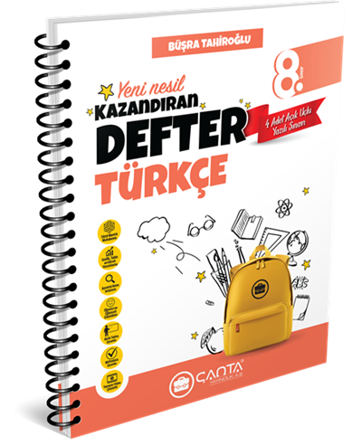 8.Sınıf Türkçe Okula Yardımcı Kazandıran Defter  2024