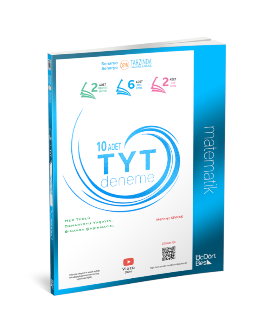 345 Yayınları TYT 10 lu  Matematik Deneme 