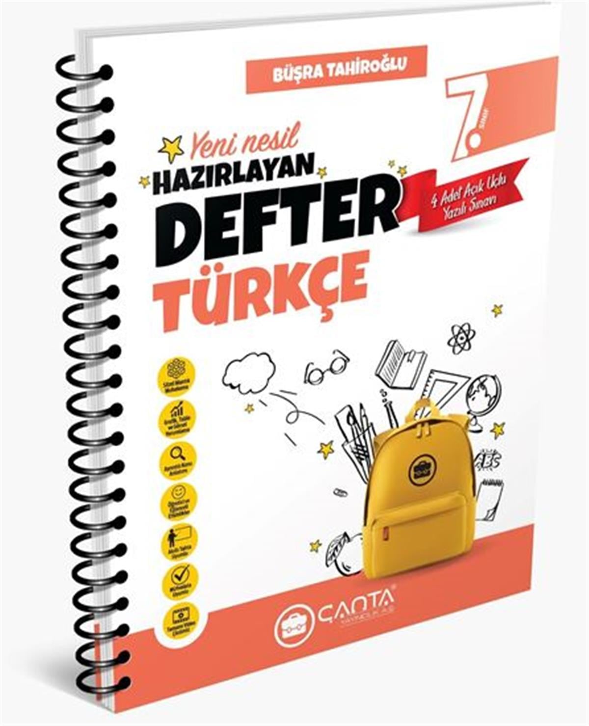7.Sınıf Türkçe Okula Yardımcı Hazırlayan Defter 2024