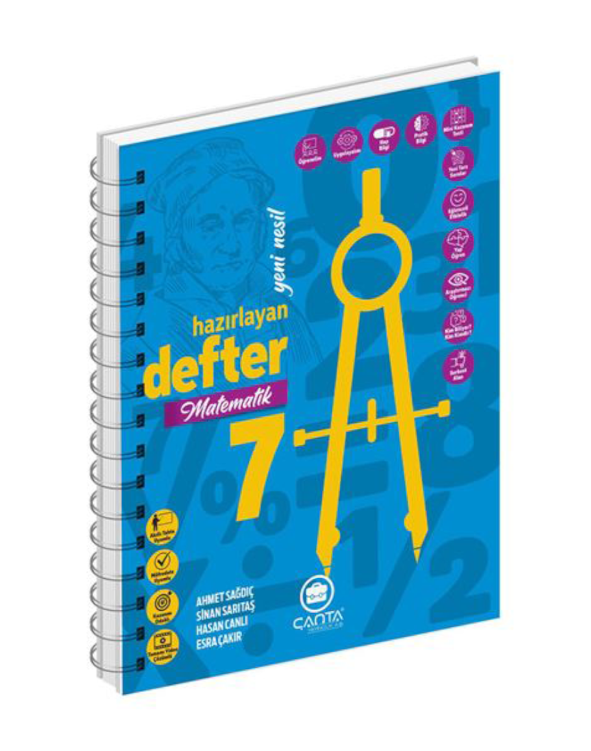 7.Sınıf Matematik Okula Yardımcı Hazırlayan Defter  2024