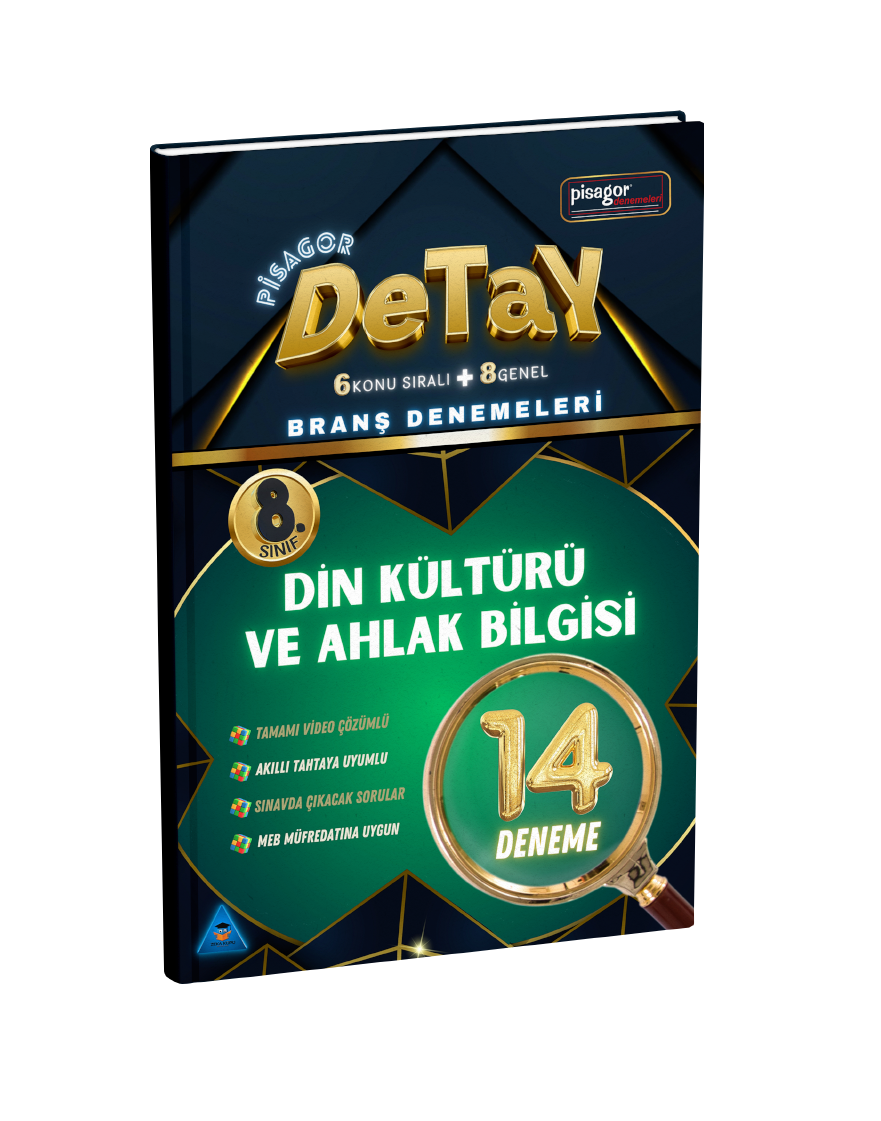 8. Sınıf Pisagor Detay 14'Lü Din Kültürü Ve Ahlak Bilgisi Branş Denemesi