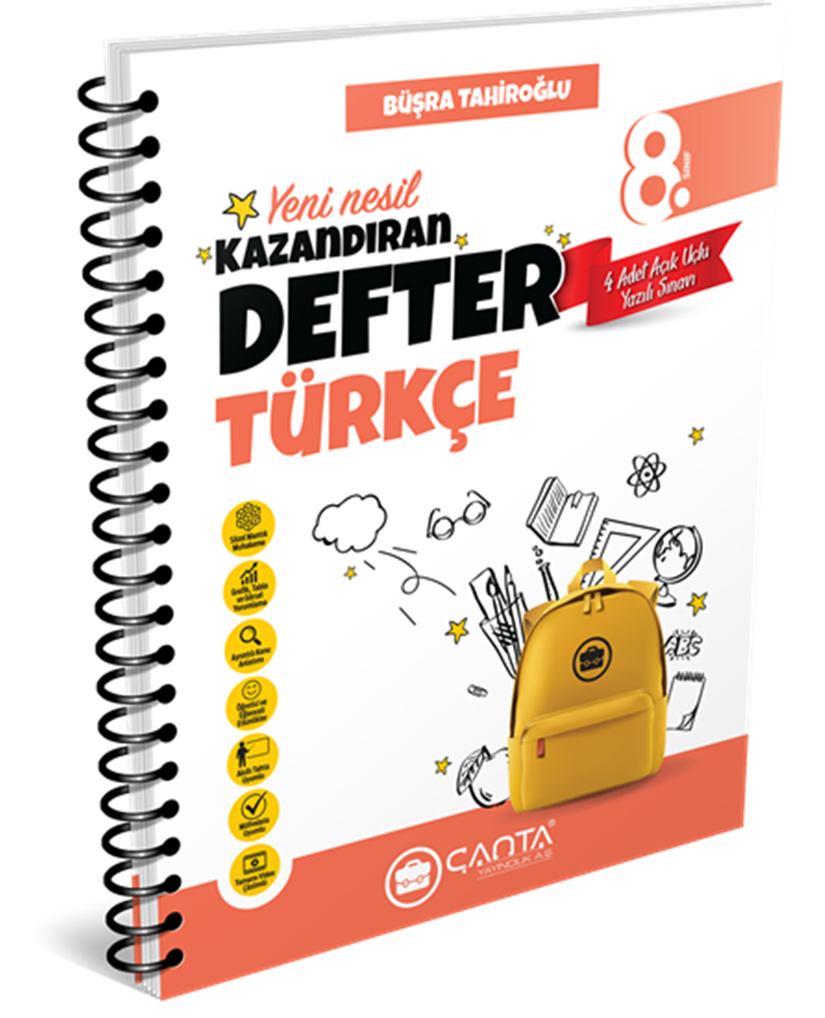 8.Sınıf Türkçe Okula Yardımcı Kazandıran Defter  2024