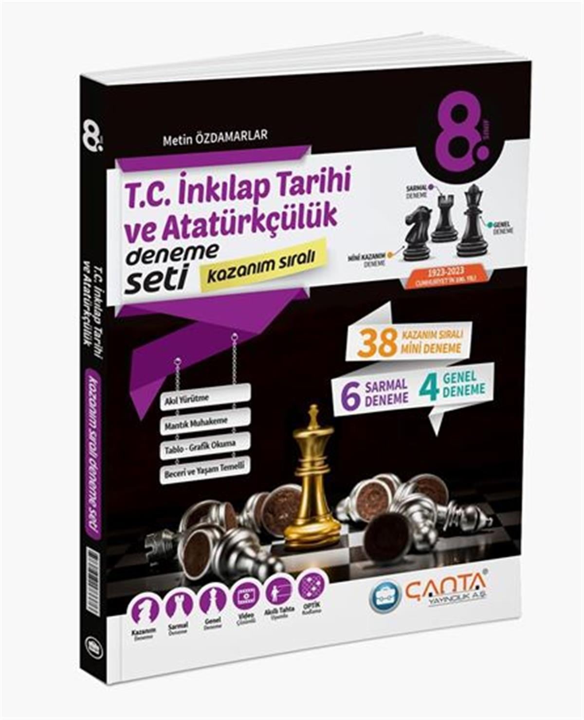 8. Sınıf T.C. İnkılap Tarihi ve Atatürkçülük Kazanım Sıralı Deneme Seti