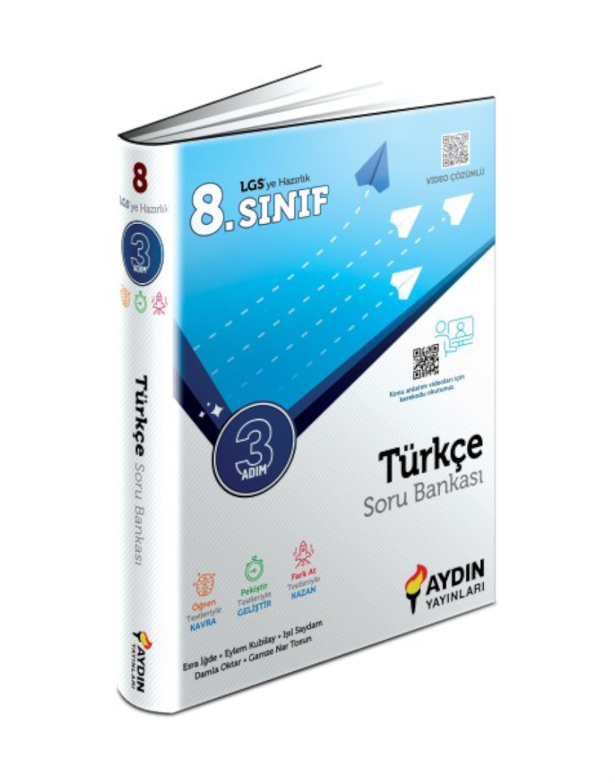 Aydın Yayınları 8. Sınıf Türkçe Üç Adım Soru Bankası