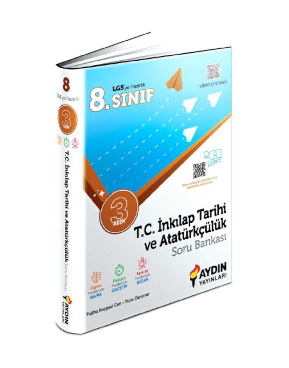 Aydın Yayınları 8. Sınıf T.C. İnkılap Tarihi ve Atatürkçülük Üç Adım Soru Bankası