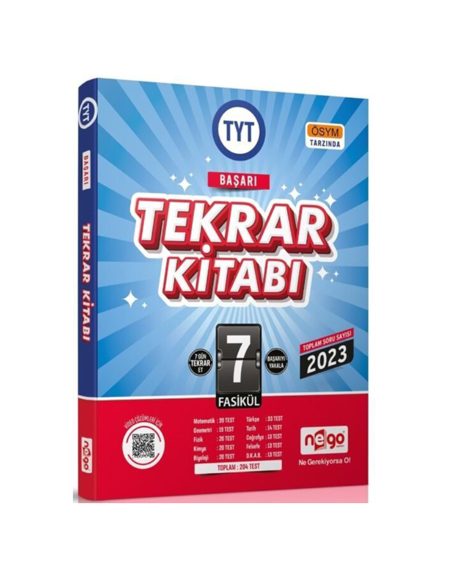 Nego Tyt Başarı Tekrar Kitabı