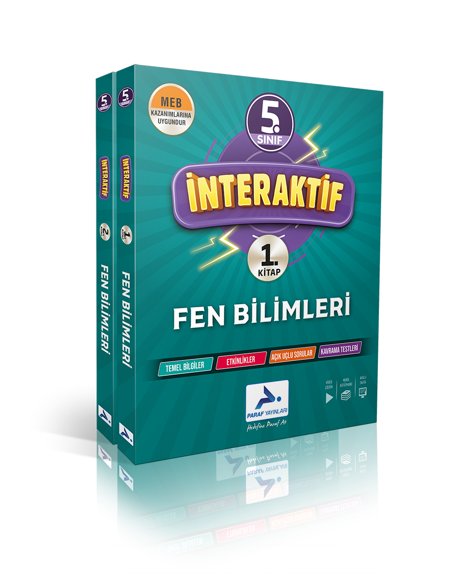 Paraf 5.Sınıf İnteraktif Fen Bilimleri Çalışma Kitabı