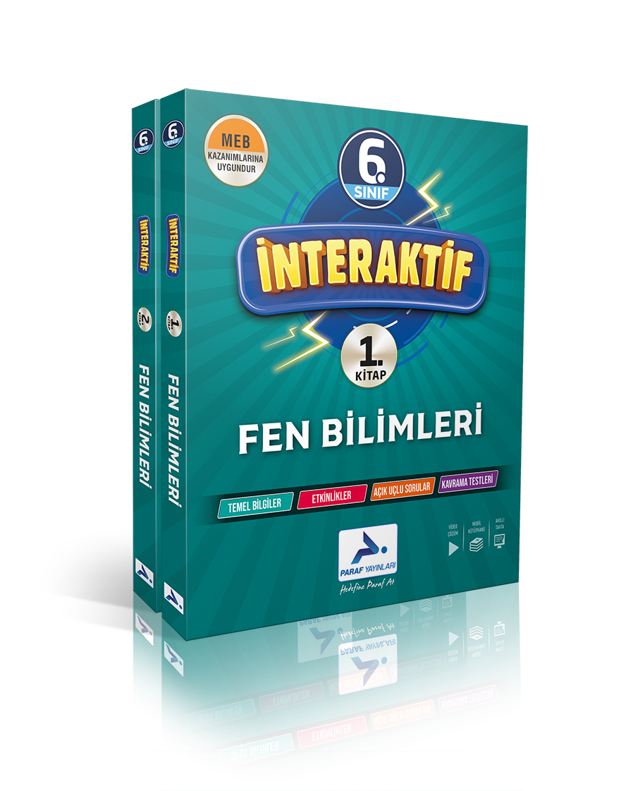 Paraf 6.Sınıf İnteraktif Fen Bilimleri Çalışma Kitabı