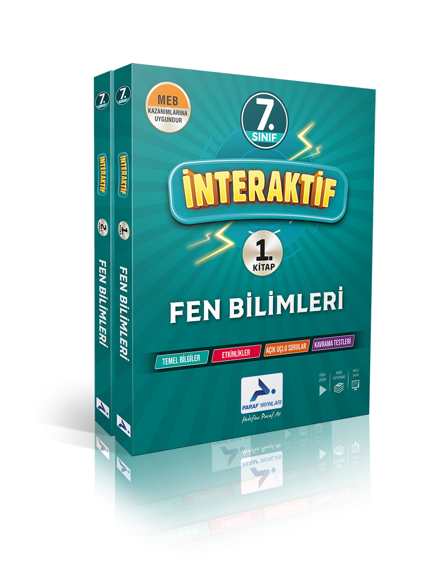 Paraf 7.Sınıf İnteraktif Fen Bilimleri Çalışma Kitabı