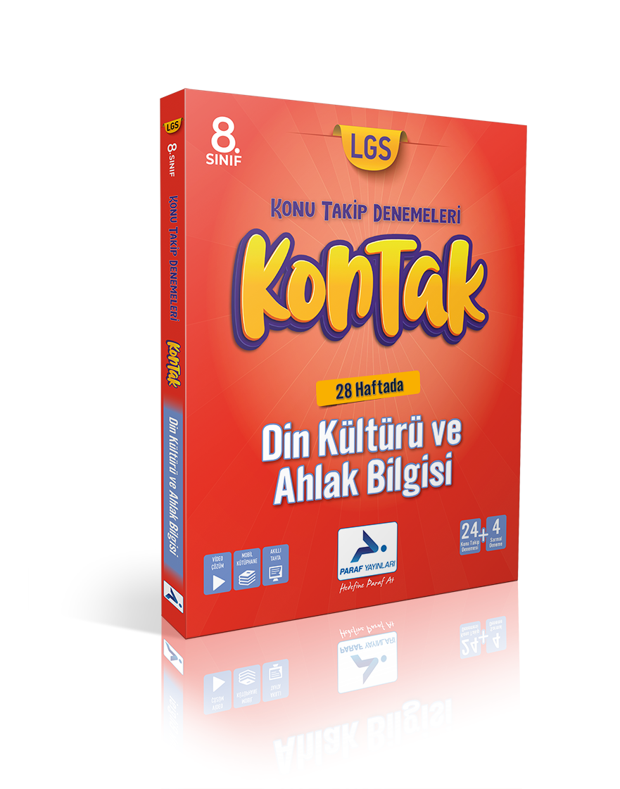 Paraf 8. Sınıf Din Kültürü 36 Lı Kontak Deneme (Konu Takip Denemeleri)