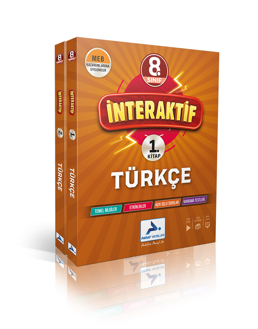 Paraf 8.Sınıf İnteraktif Türkçe Çalışma Kitabı