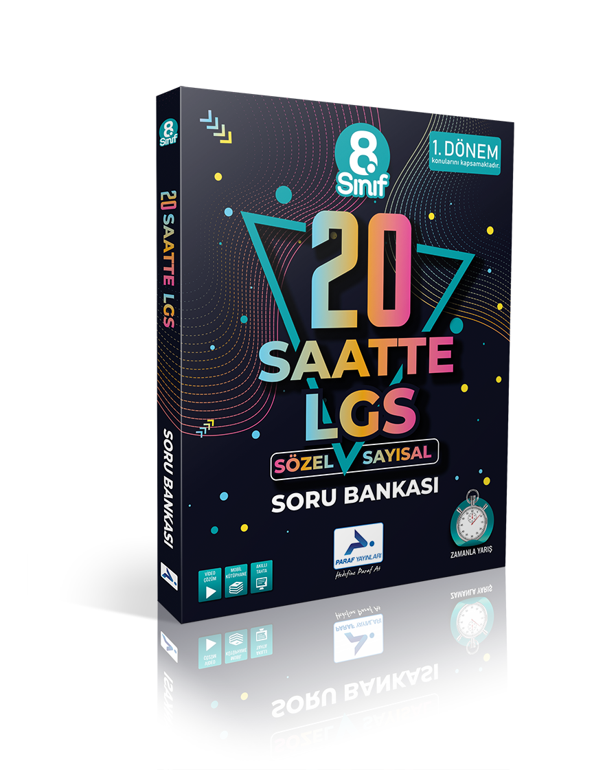 Paraf 8.Sınıf 20 Saatte Lgs Soru Bank-1.Dönem Konuları