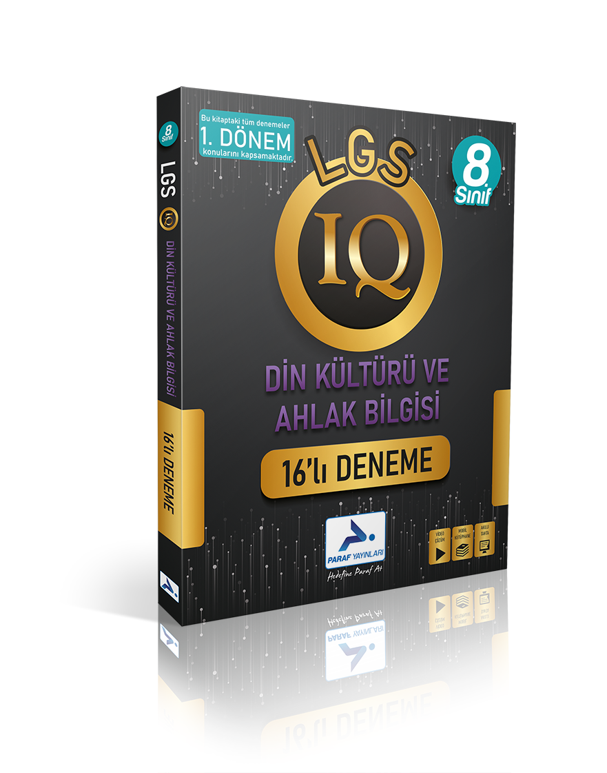 Paraf 8.Sınıf Iq Din Kültürü 16 Lı Deneme 2023 1.Dönem Konuları