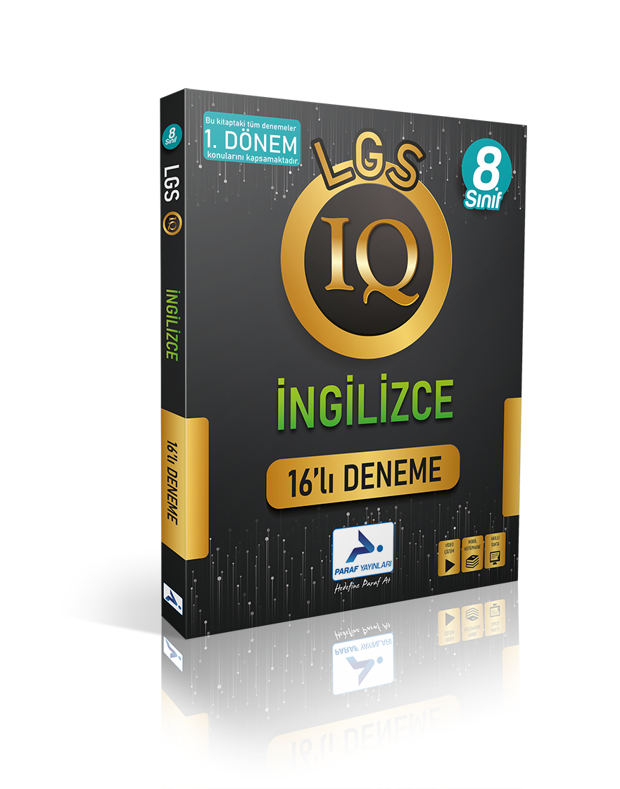 Paraf 8.Sınıf Iq İngilizce 16 Li Deneme 2023 1.Dönem Konuları