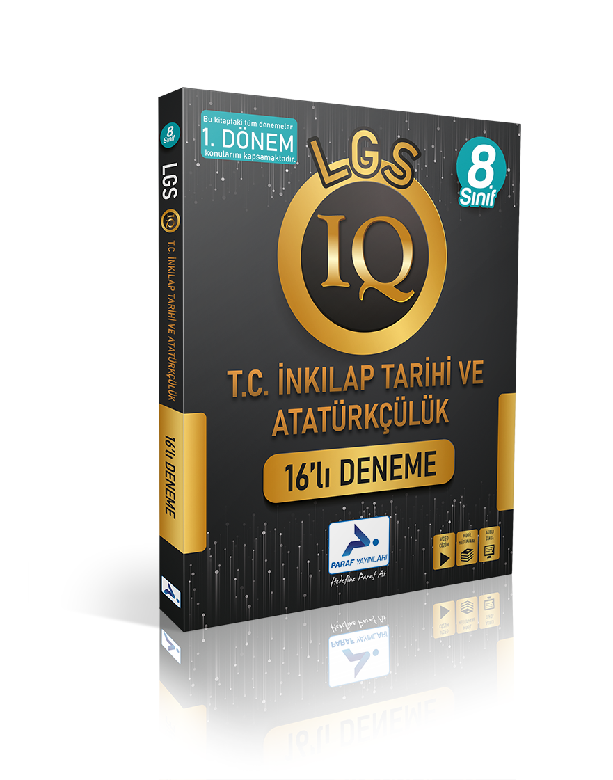 Paraf 8.Sınıf Iq İnkılap Tarihi 16 Lı Deneme 2023 1.Dönem Konuları