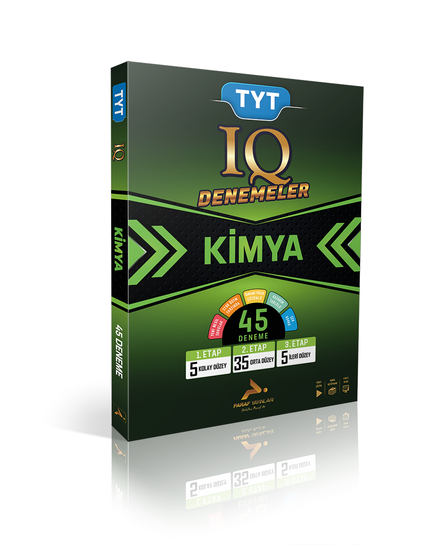 Paraf Tyt IQ Kimya Video Çözümlü 45 Branş Deneme