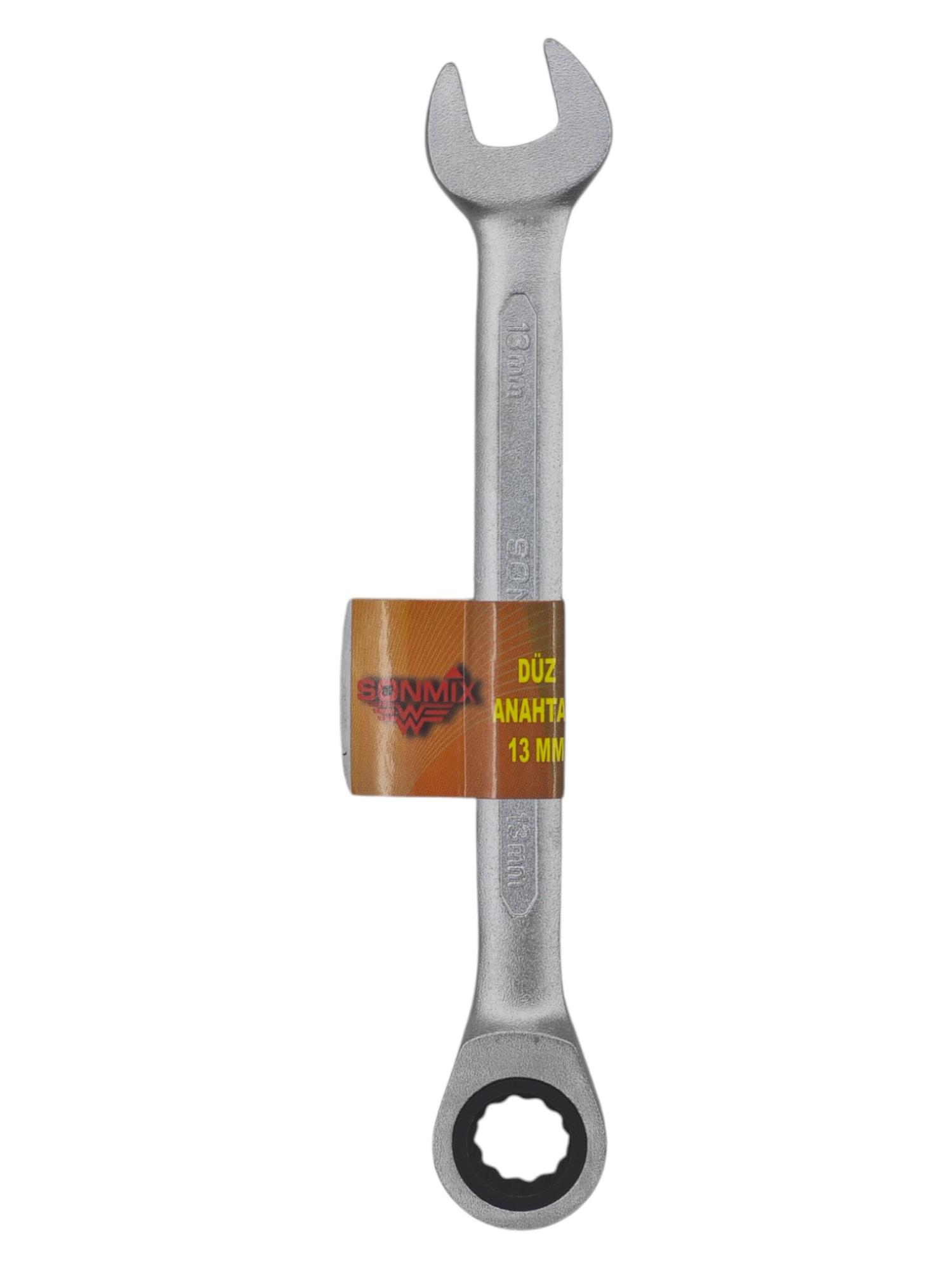 0013   Sonmix Düz Cırcır Anahtar 13mm