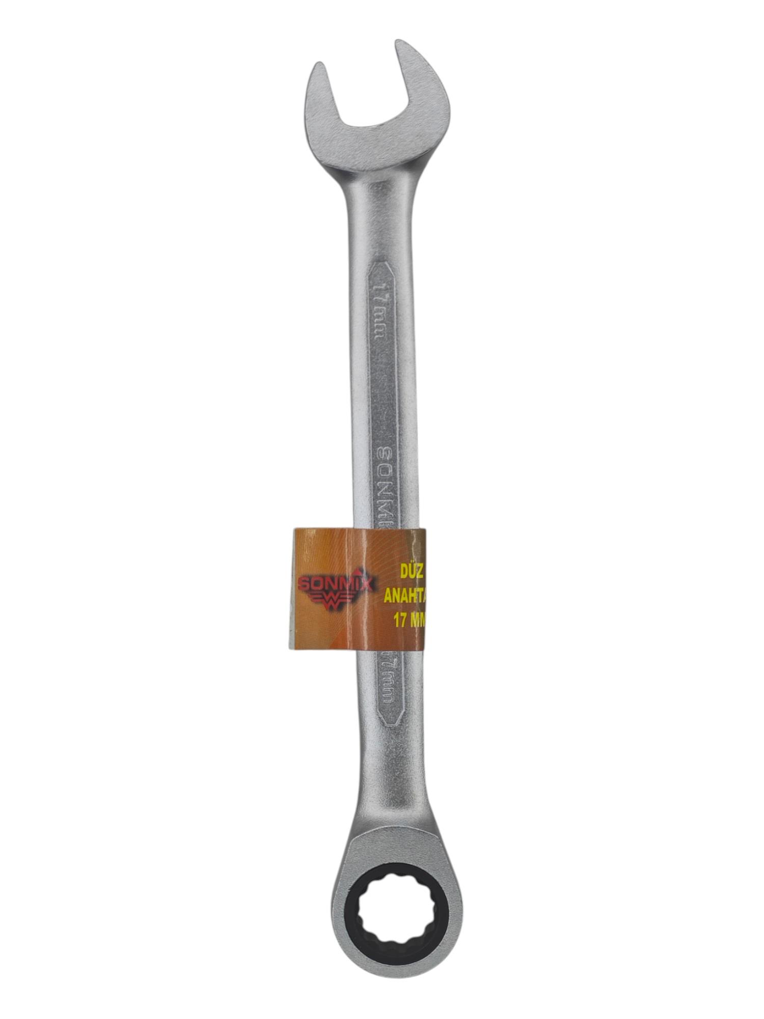 0017   Sonmix Düz Cırcır Anahtar 17mm