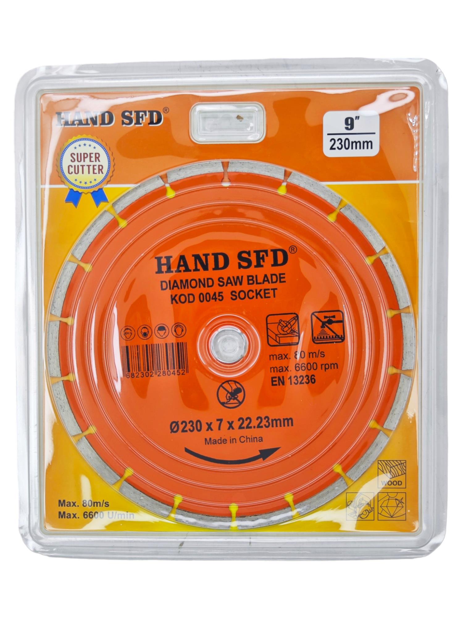 0045   HAND SFD SOKETLİ TURBO KESİCİ 230mm