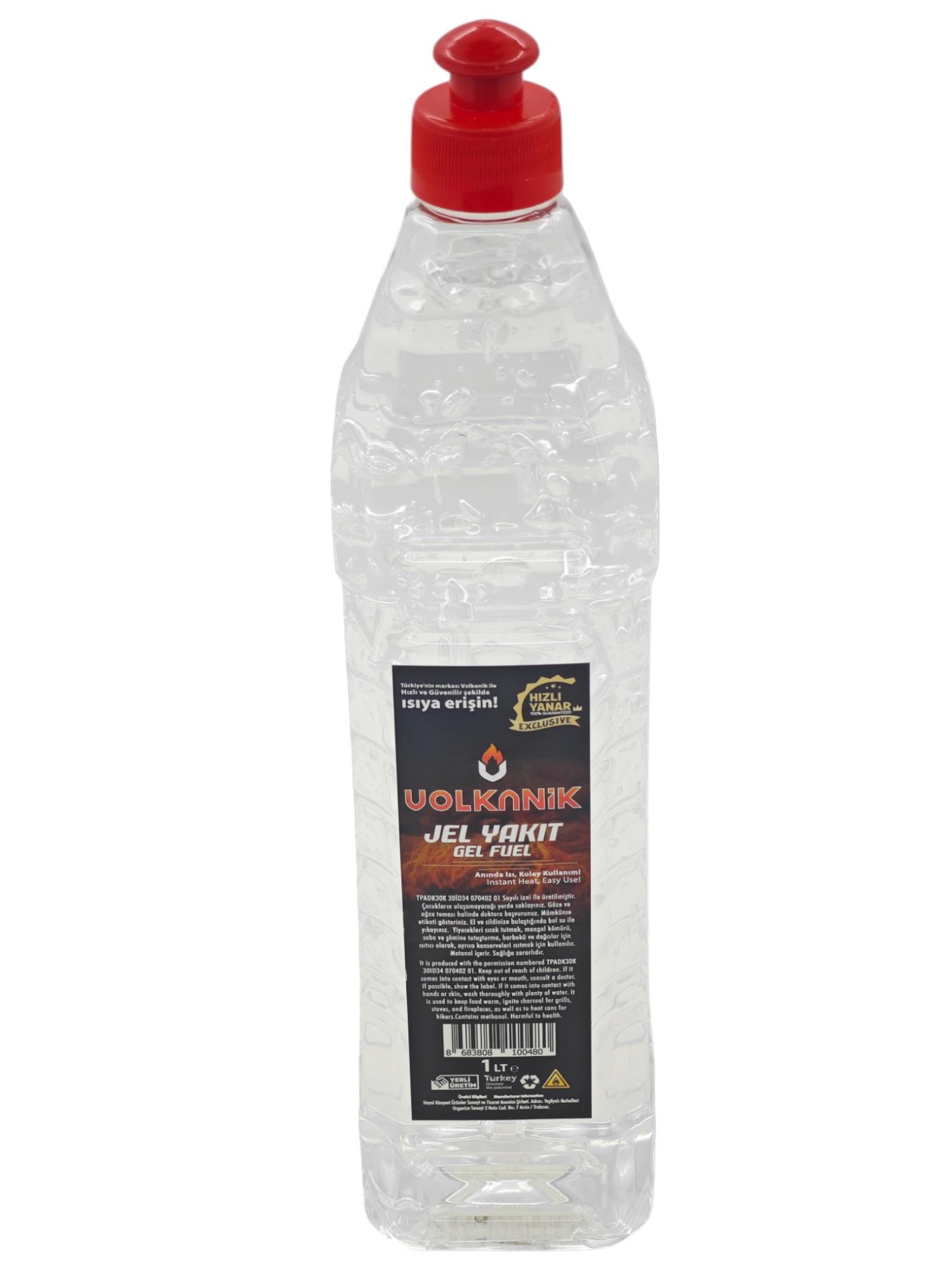 0048   Volkanik Tutuşturucu Jel Yakıt 1lt - Beyaz