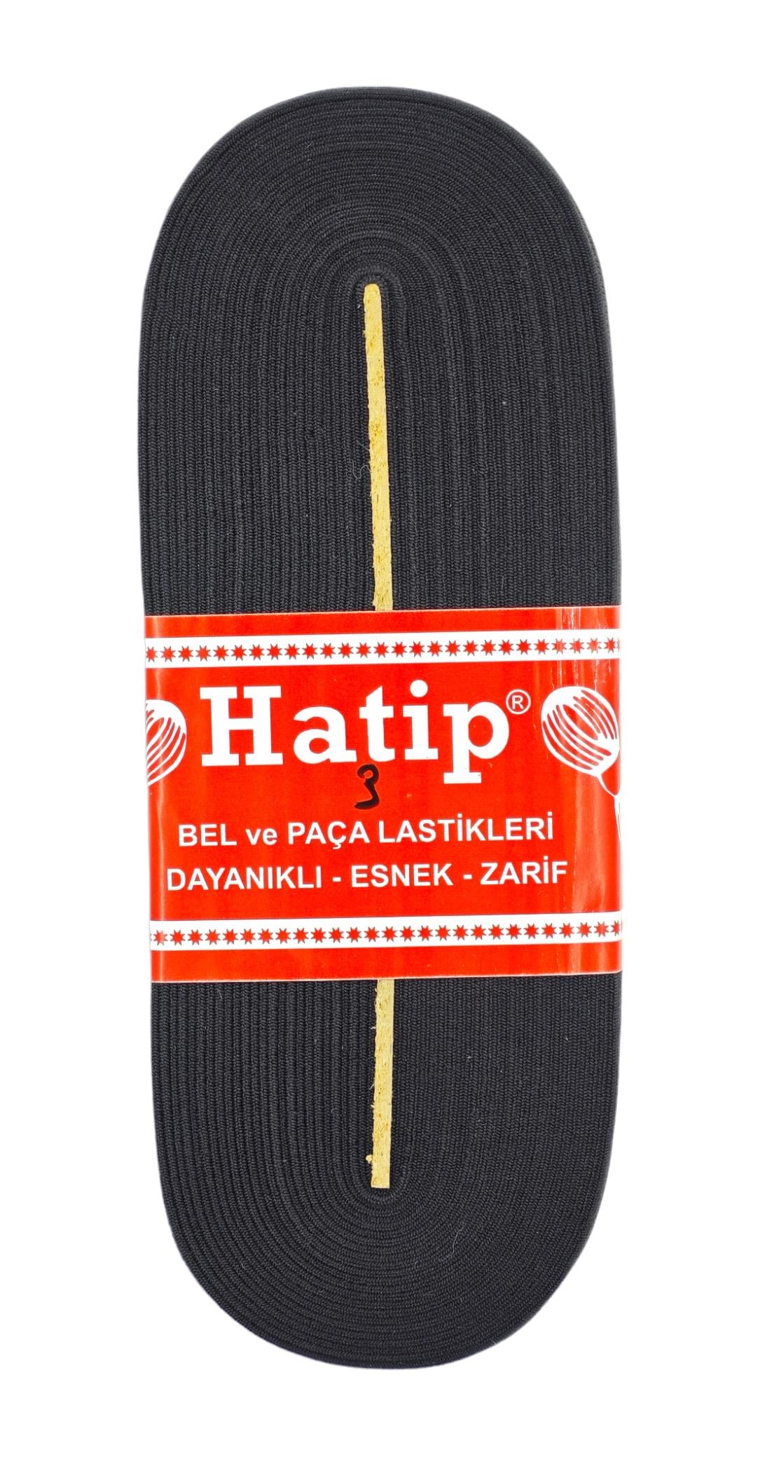 00489   HATİP PAÇA LASTİĞİ 3cm - Siyah