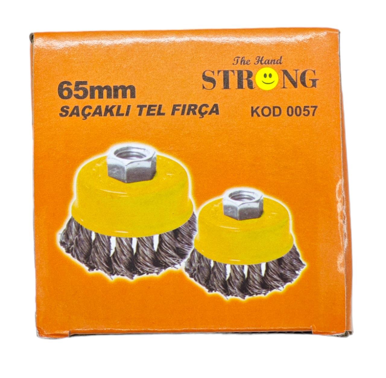 0057   STRONG SAÇAKLI TEL FIRÇA 65mm