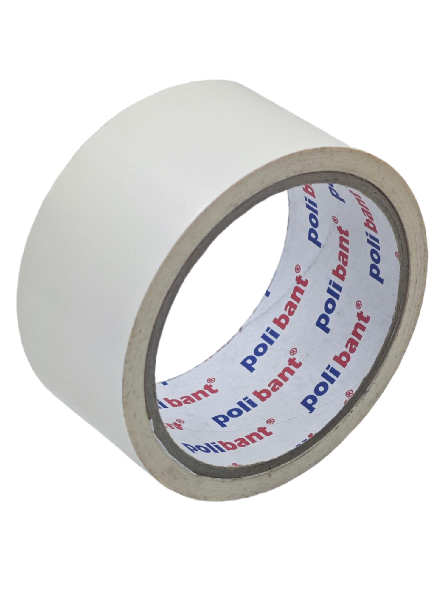 0104   POLİBANT RENKLİ AMBALAJ BANTI 45mm*33m - Beyaz