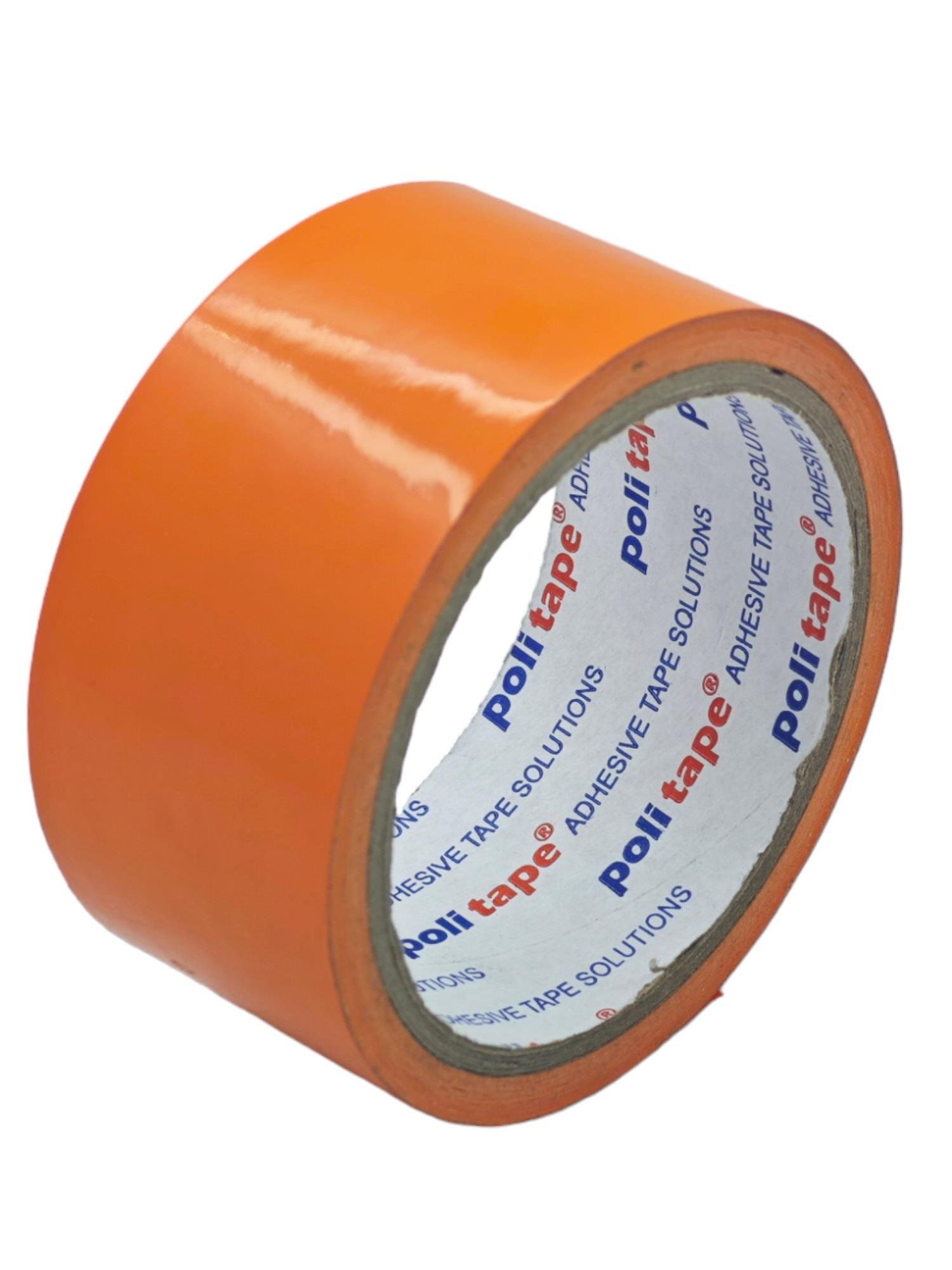 0104   POLİTAPE RENKLİ AMBALAJ BANTI 45mm*33m - Turuncu