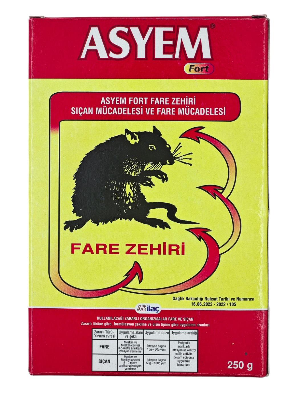 0114   ASYEM FARE ZEHİRİ 250gr