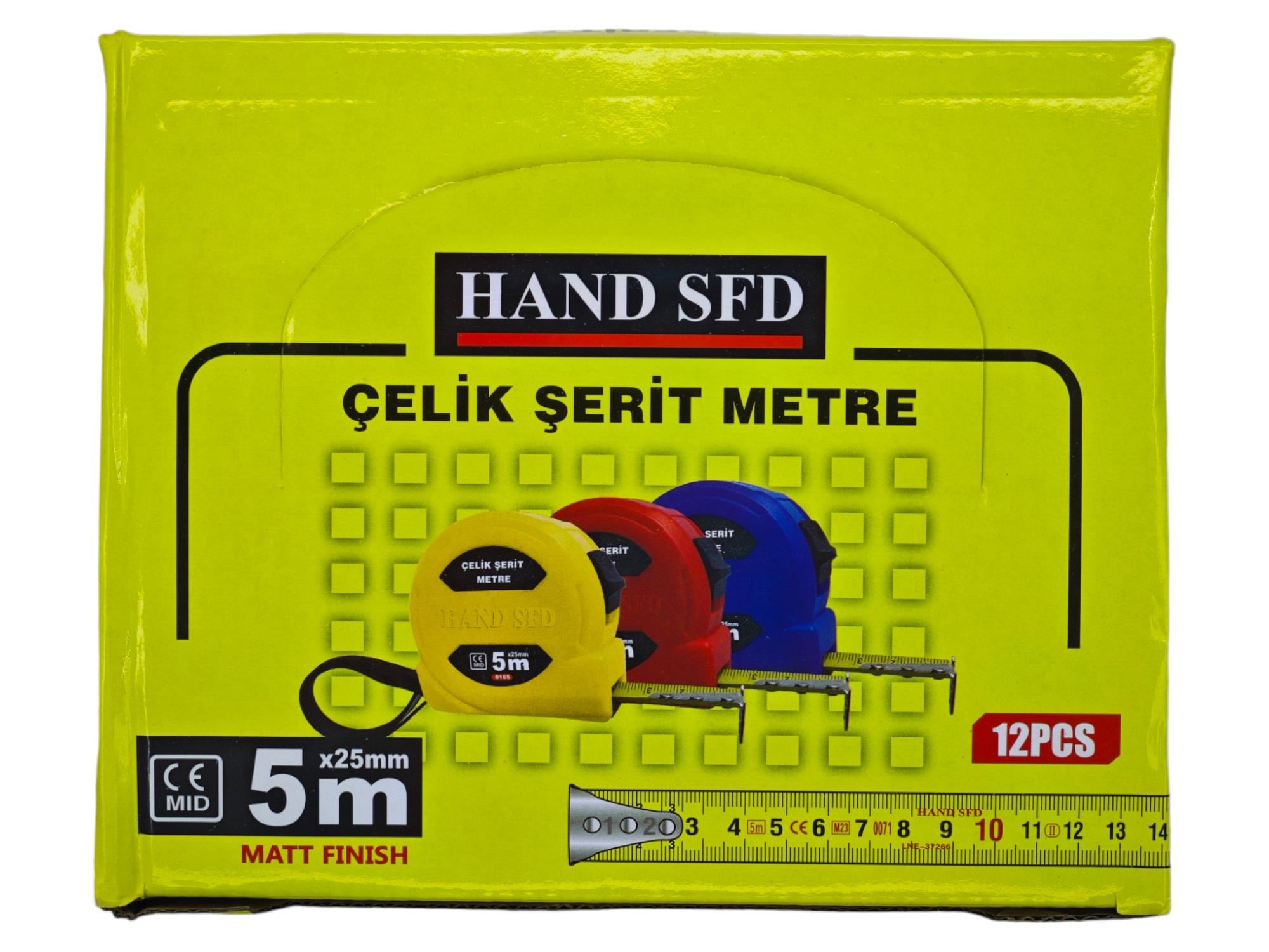 0165   Hand Sfd Şerit Metre 5M*25Mm