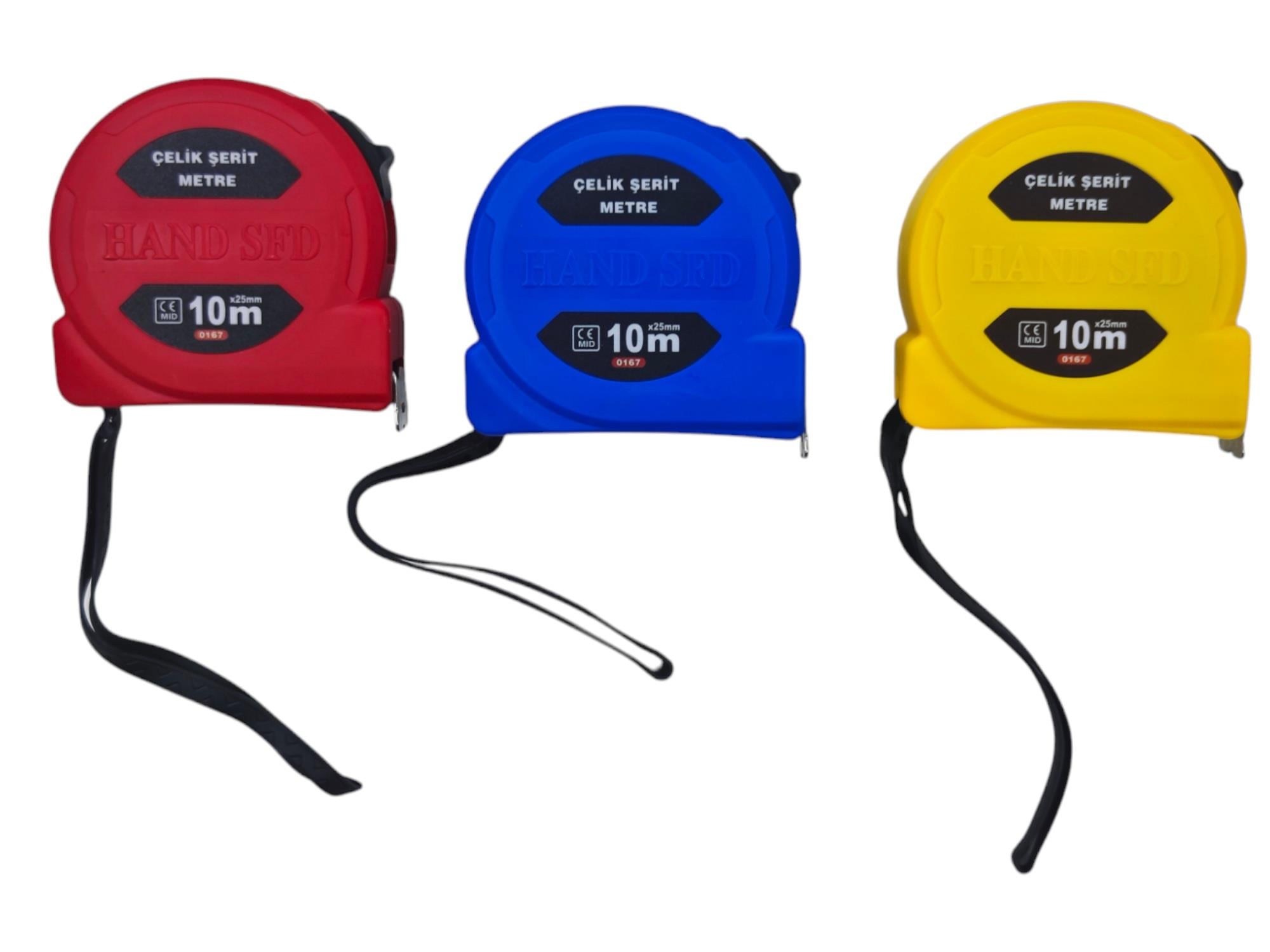 0167   Hand SFD Şerit Metre 10m*25mm