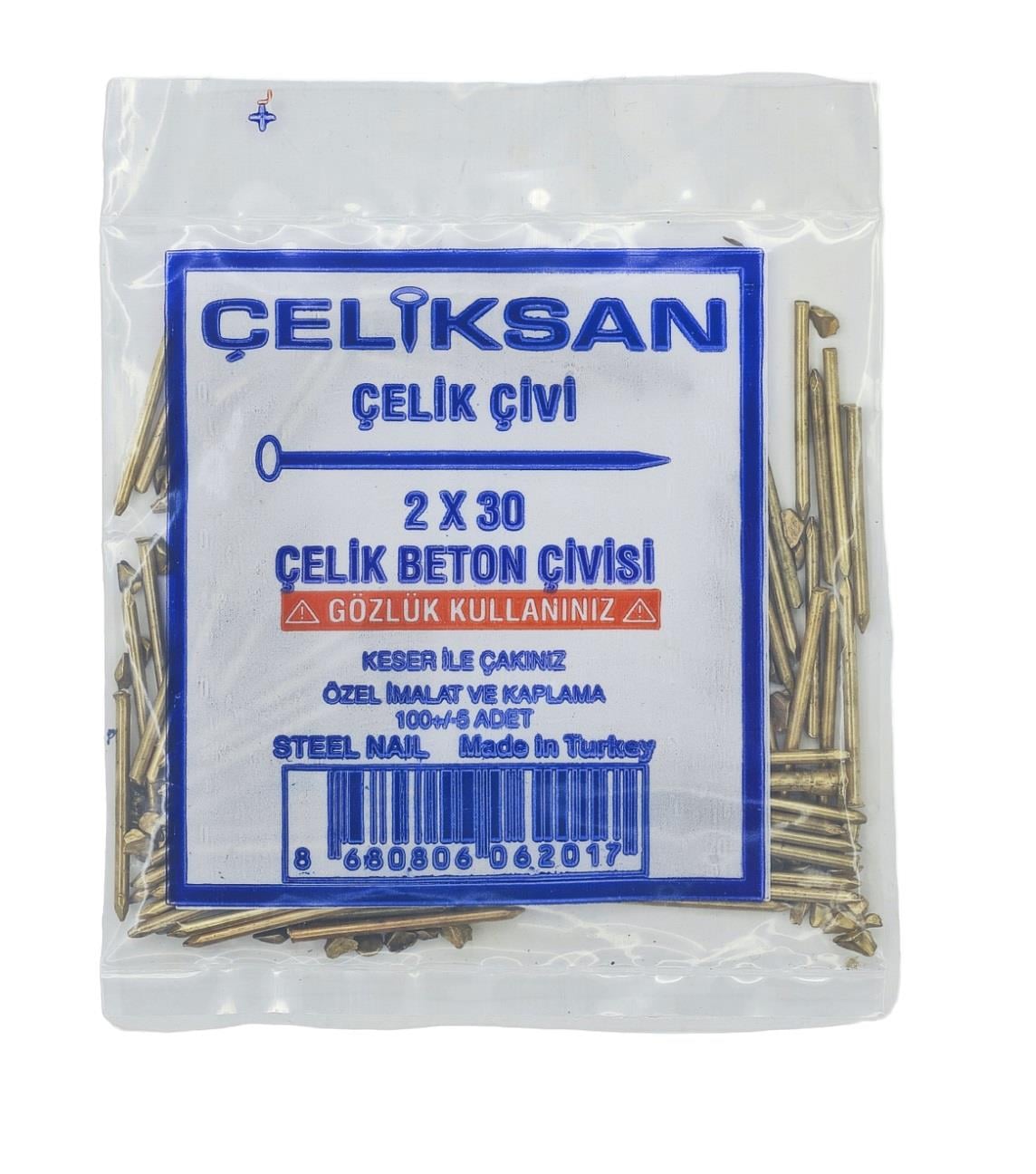 018020   ÇELİKSAN ÇELİK ÇİVİ 2*30 (Beton)