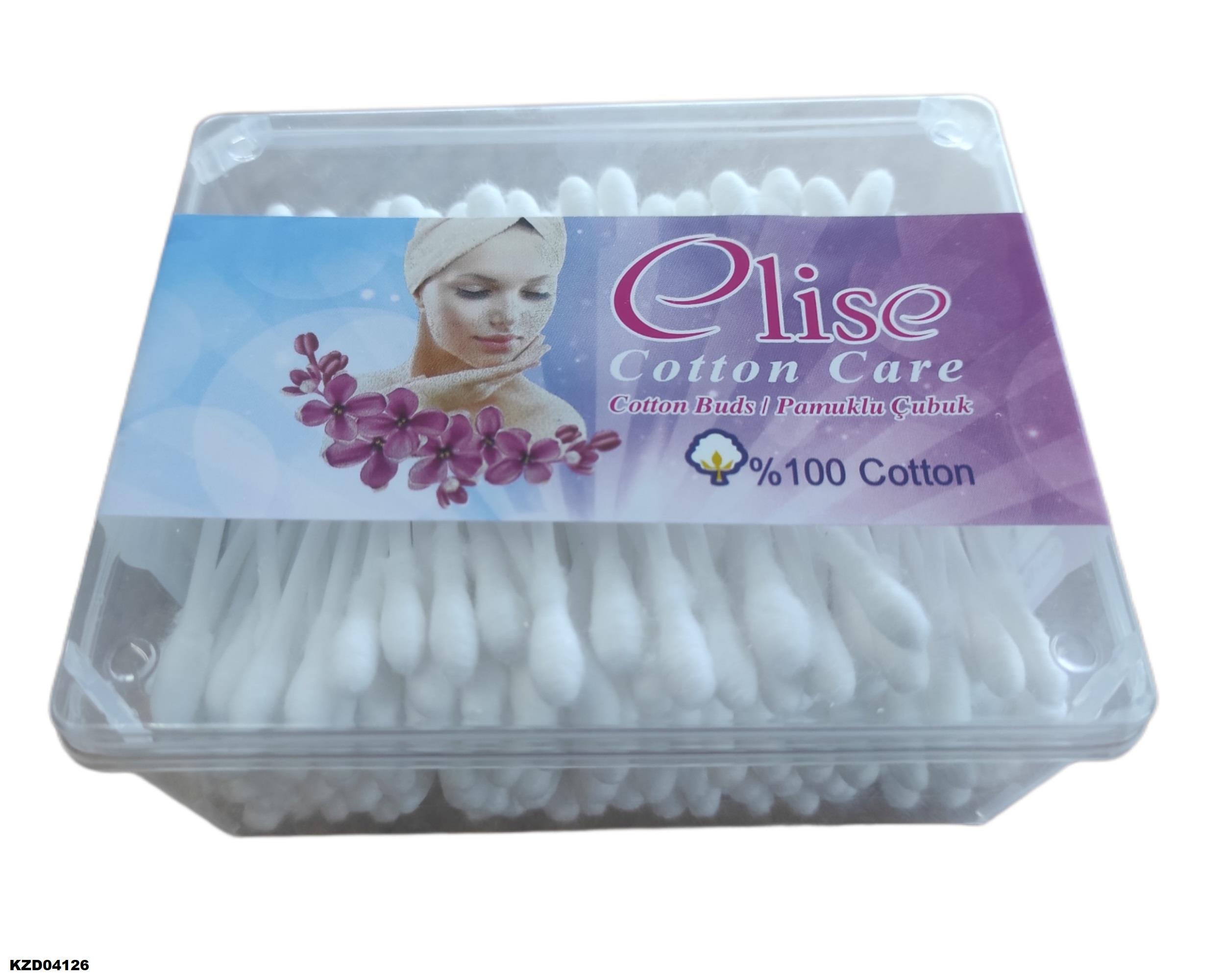 0203   ELİSE PAMUKLU KULAK ÇUBUĞU 200lü - Kare