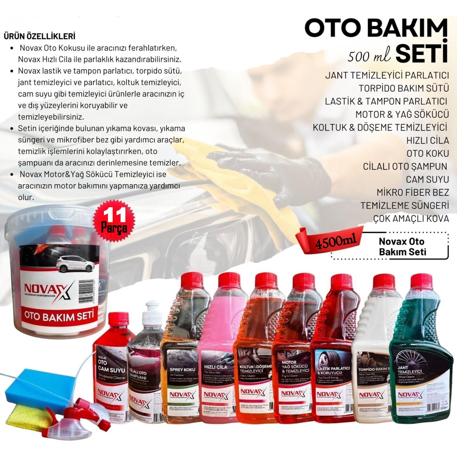 07397   Novax 11 Parça Oto Bakım Seti