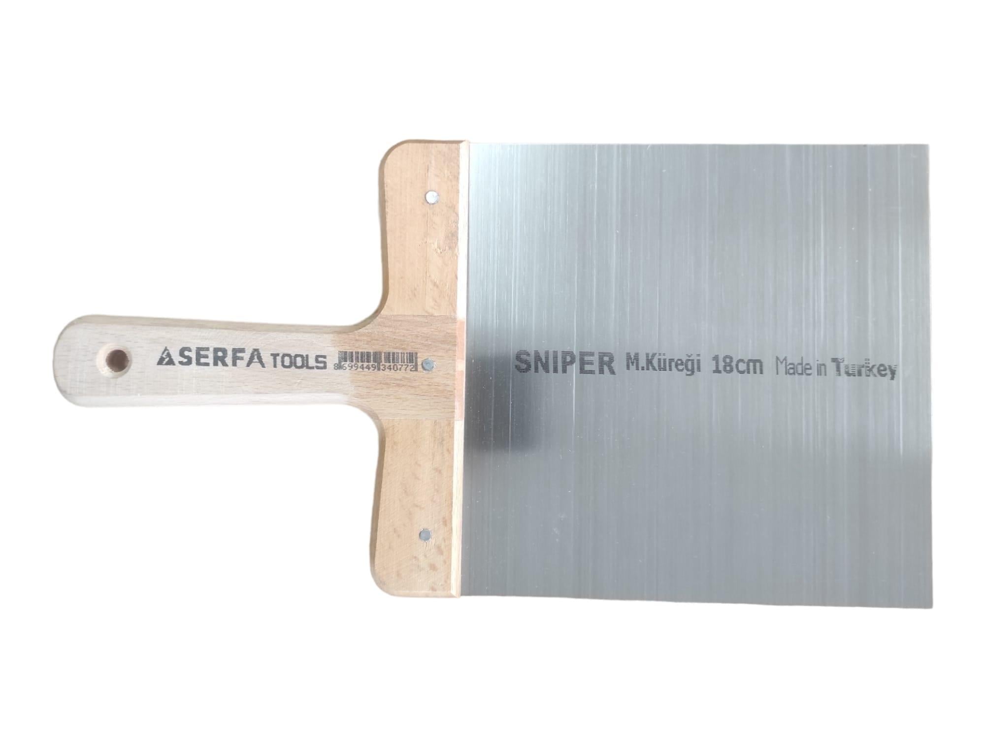 077   SERFA MACUN KÜREĞİ 18cm - Ahşap sap