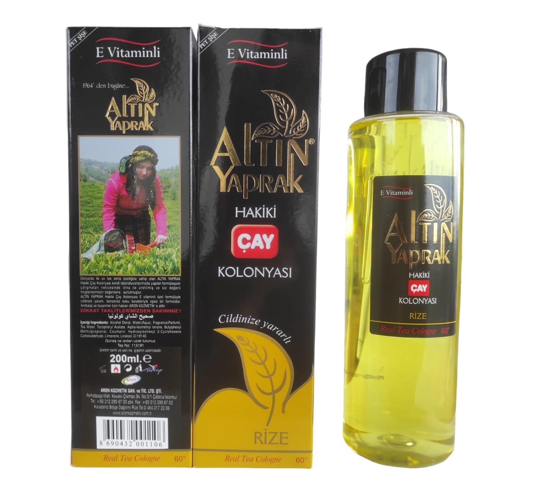 101   ALTIN YAPRAK HAKİKİ ÇAY KOLONYASI 200ml