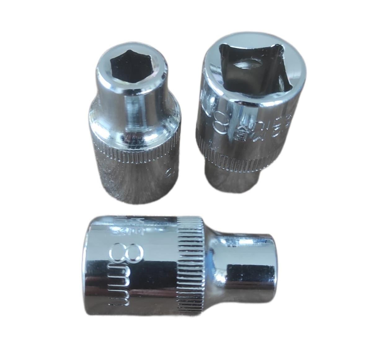10261   SOLID 1/2 6 KÖŞE LOKMA 8mm - Kısa