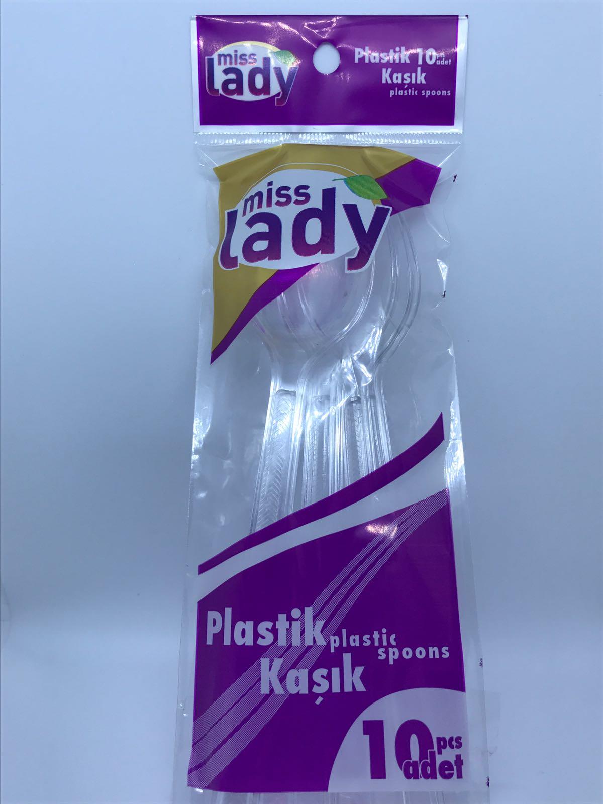 1038   MİSS LADY PLASTİK KULLAN AT KAŞIK 10lu