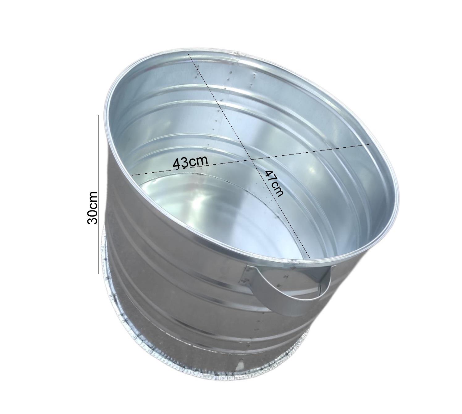 11123   KZD METAL OVAL ODUNLUK 30*43*47cm