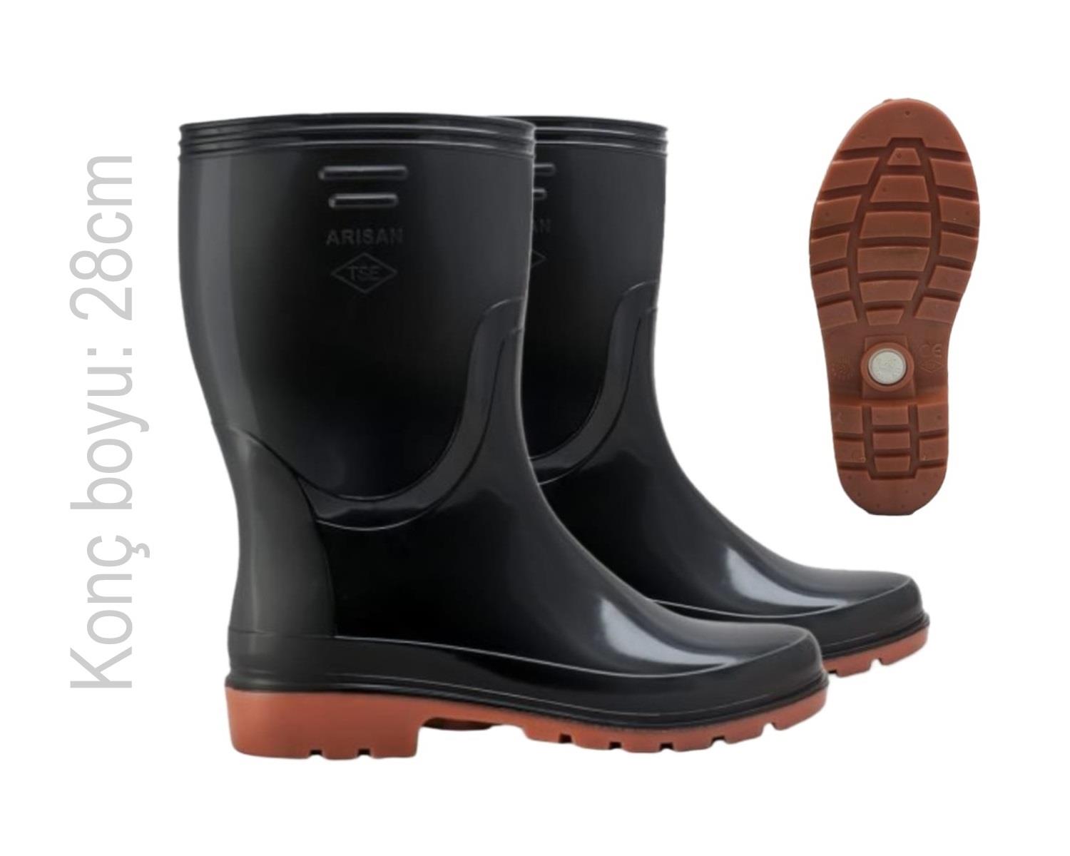 117.02   ARISAN PVC ÇİZME - KISA SİYAH - 44