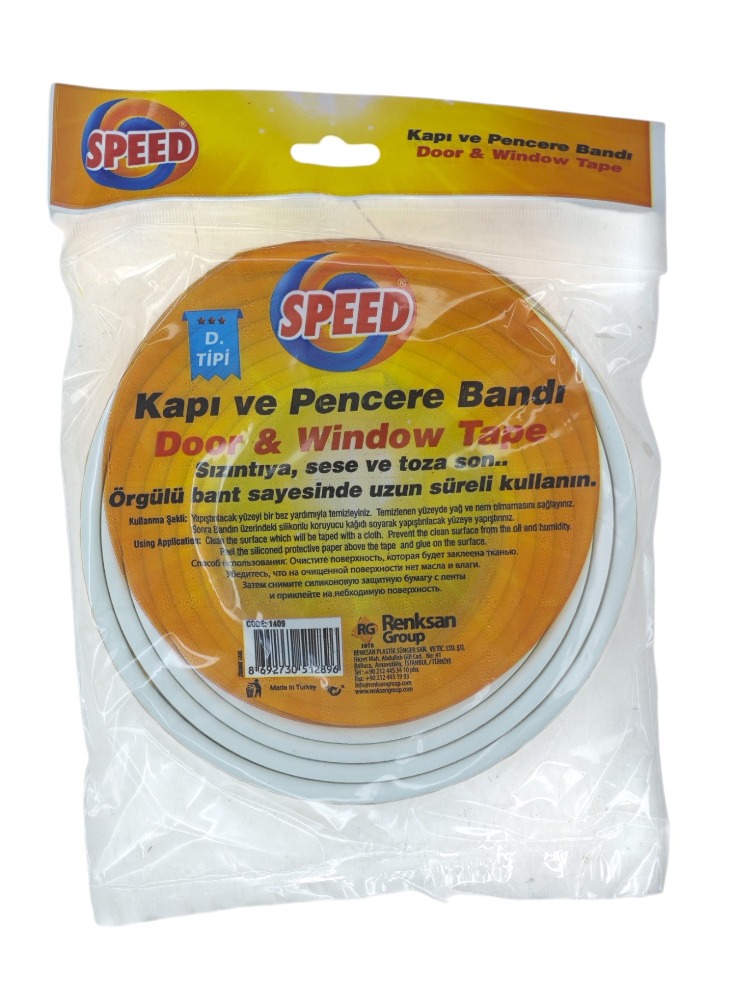 1409   Renksan Speed Kapı Pencere Bandı 2*2.80cm